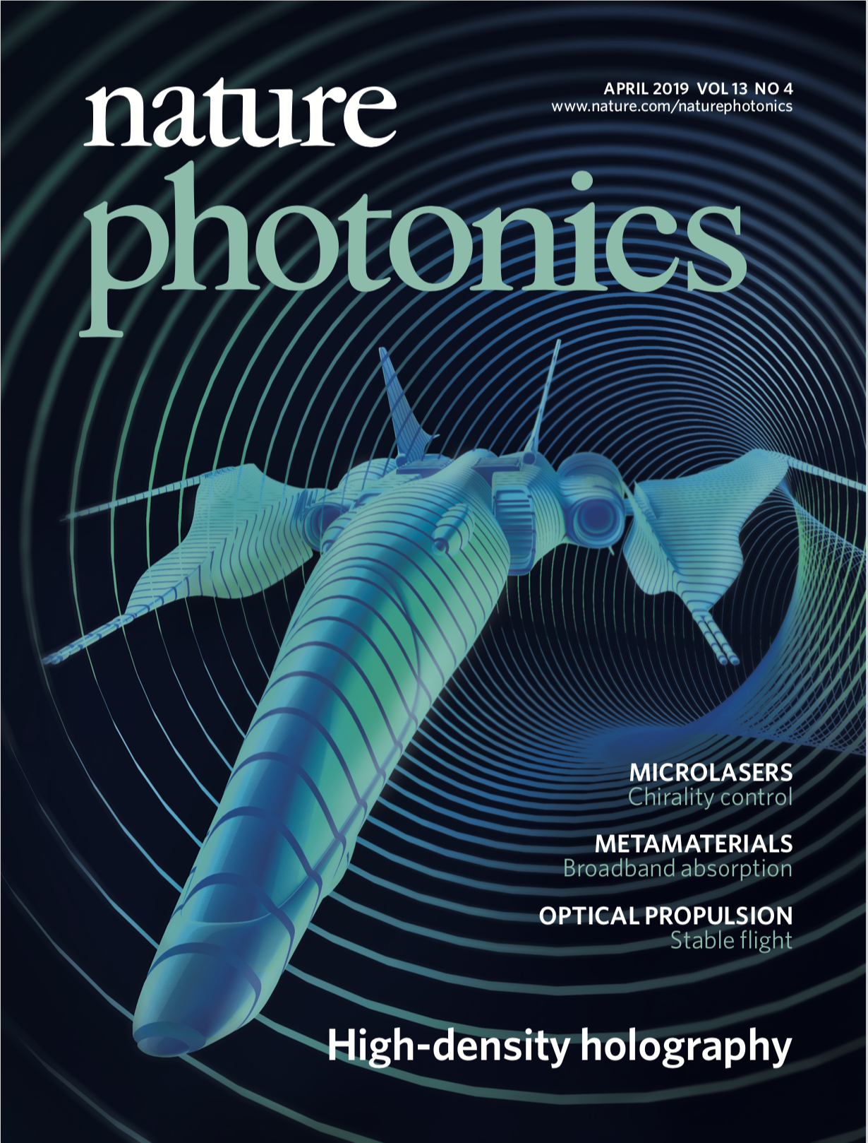 Nature Photonics Cover April 2019